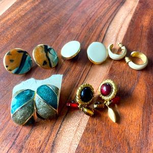 Antique and Vintage Inspired Earring Fashion Jewelry Lot of 5